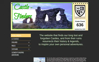 castle-finders.co.uk snapshot