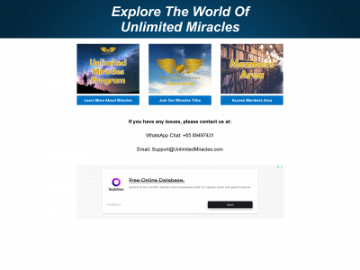unlimitedmiracles.com snapshot
