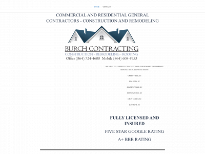 burchcontracting.com snapshot