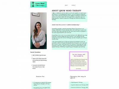 growmindtherapy.co.uk snapshot