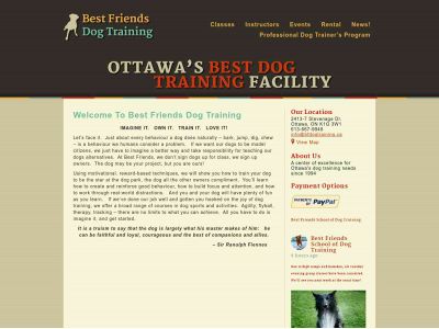 bfdogtraining.ca snapshot