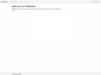 pcbdashboard.com snapshot