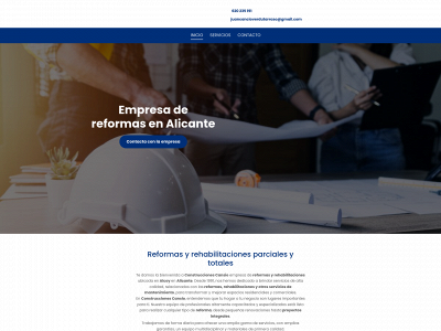 construccionescansio.com snapshot