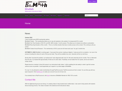 bthemath.com snapshot