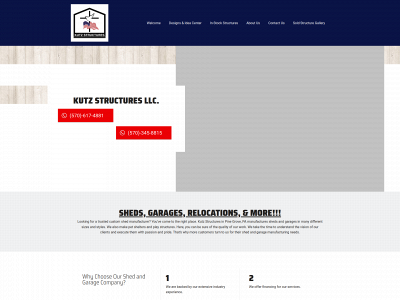 kutzstructuresshed.com snapshot