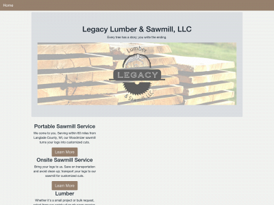 legacylumbersawmill.com snapshot