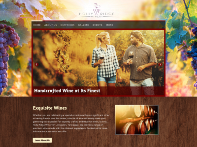 hollyridgewinery.com snapshot