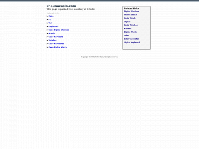 shaunacasio.com snapshot