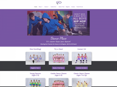 arlingtondanceplace.com snapshot