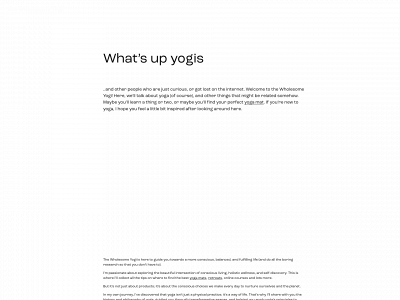 thewholesomeyogi.com snapshot