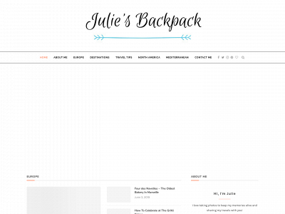 juliesbackpack.com snapshot