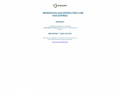 markdouglascontracting.com snapshot