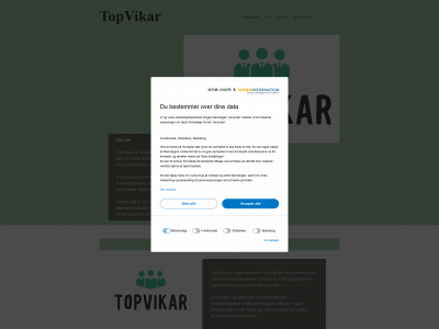 topvikar.dk snapshot