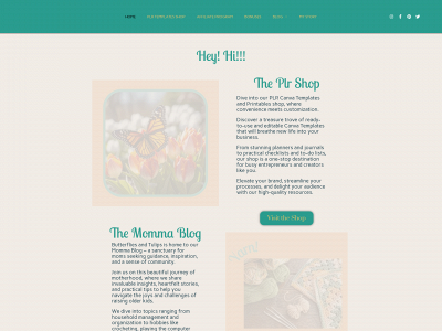 butterfliesandtulips.com snapshot