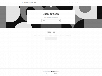 noapologiesthelabel.com snapshot
