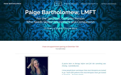 www.paigebartholomew.com snapshot