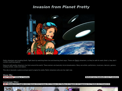 invasionfromplanetpretty.com snapshot