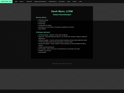 sarahwynnlcsw.com snapshot