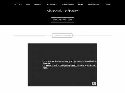 aliencodesoftware.com snapshot