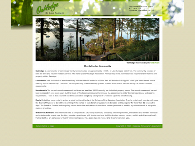 oakledge.org snapshot