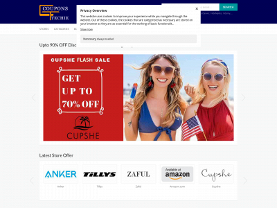 couponstechie.com snapshot