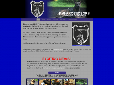 k9protectors.com snapshot