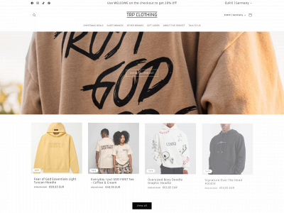 trpclothing.com snapshot