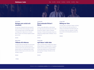 mattssonjudo.se snapshot