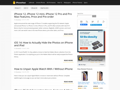 www.iphoneheat.com snapshot