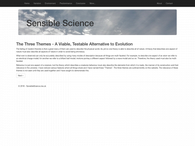 sensiblescience.me.uk snapshot