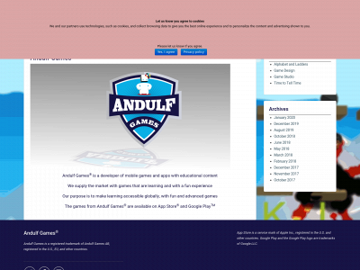 andulfgames.com snapshot