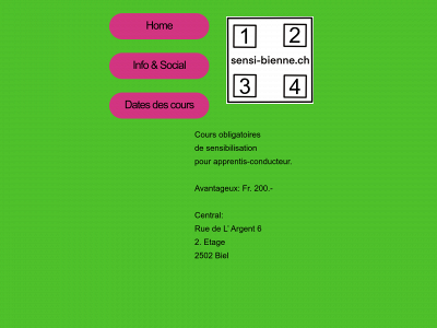 sensi-bienne.ch snapshot