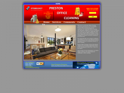 prestonofficecleaning.co.uk snapshot
