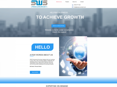 swsprocurement.com snapshot