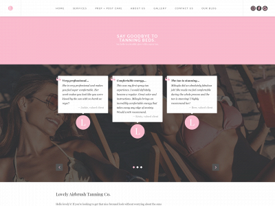 lovelyairbrushtanning.com snapshot