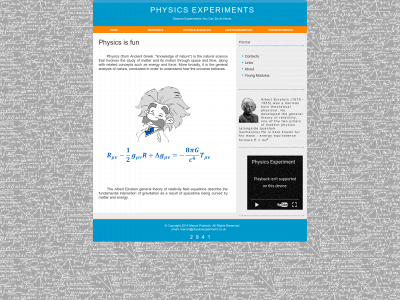 physicsexperiment.co.uk snapshot