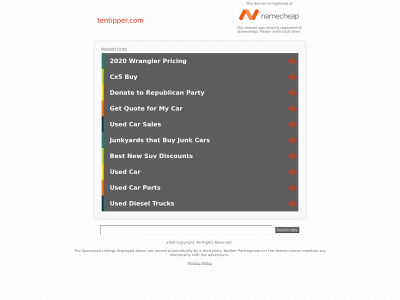 tentipper.com snapshot