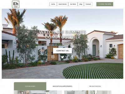elementcustomhomebuilders.com snapshot