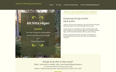 andapsykoterapi.se snapshot