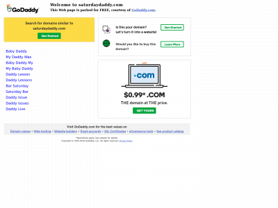 saturdaydaddy.com snapshot