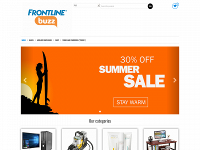 frontlinebuzz.com snapshot