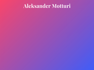 aleksandermotturi.one snapshot