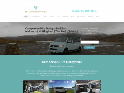 www.tftcampervanhire.com snapshot