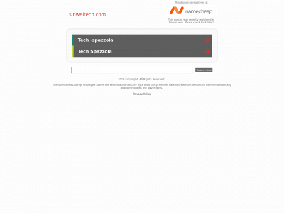 sinweltech.com snapshot