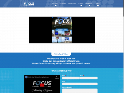 focusdigitaldisplays.com snapshot