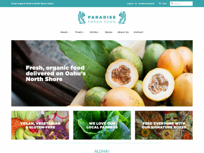 paradisefreshfood.com snapshot