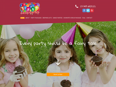 justchildrensparties.com snapshot