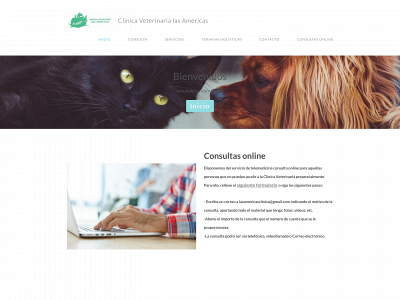 clinicaveterinarialasamericas.com snapshot