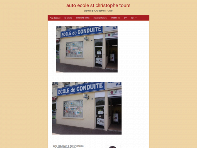 autoecolesaintchristophetours.fr snapshot