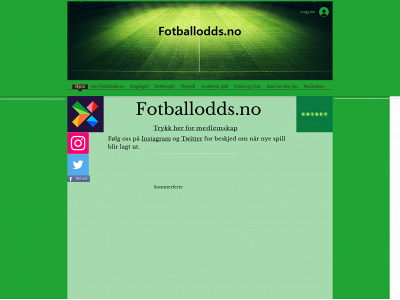 fotballodds.no snapshot